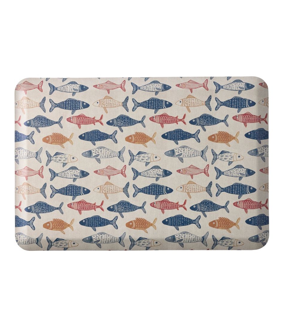 L.L.Bean | Happy Feet Comfort Mat, Fish