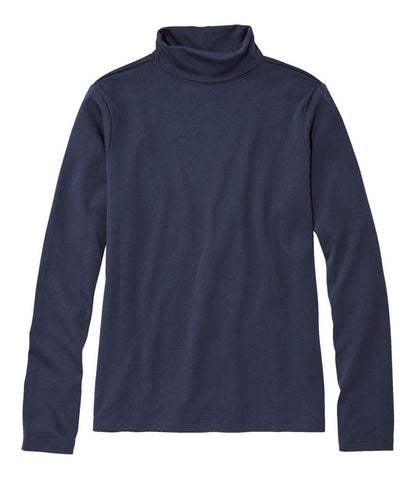 L.L.Bean | Women's Pima Cotton Turtleneck, Long-Sleeve