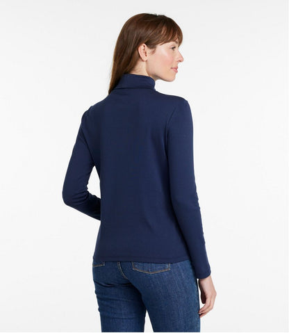 L.L.Bean | Women's Pima Cotton Turtleneck, Long-Sleeve