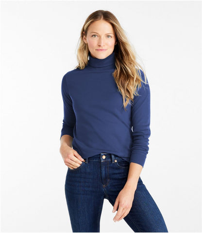 L.L.Bean | Women's L.L.Bean Interlock Turtleneck, Long-Sleeve