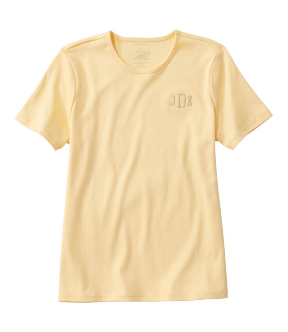 L.L.Bean | Women's Pima Cotton Tee, Short-Sleeve Crewneck