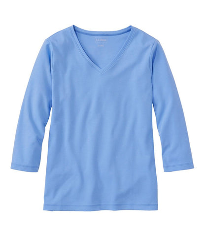 L.L.Bean | Women's L.L.Bean V-Neck, Three-Quarter-Sleeve