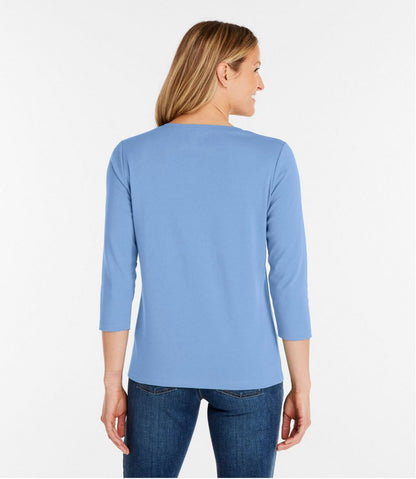 L.L.Bean | Women's L.L.Bean V-Neck, Three-Quarter-Sleeve
