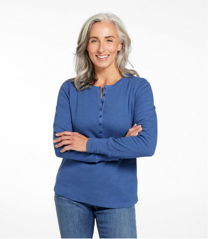 L.L.Bean | Women's Waffle-Knit Henley