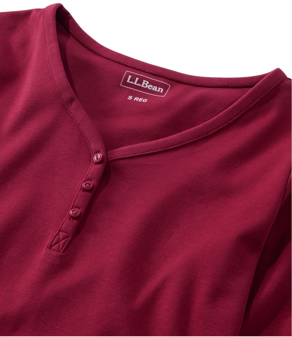 L.L.Bean | Women's L.L.Bean V-Neck Henley, Long-Sleeve