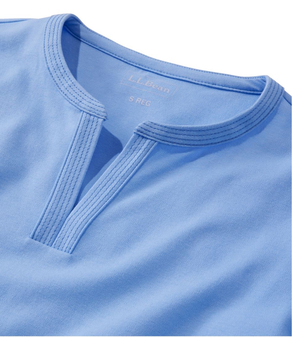 L.L.Bean | Women's L.L.Bean Tee, Three-Quarter-Sleeve Splitneck Tunic