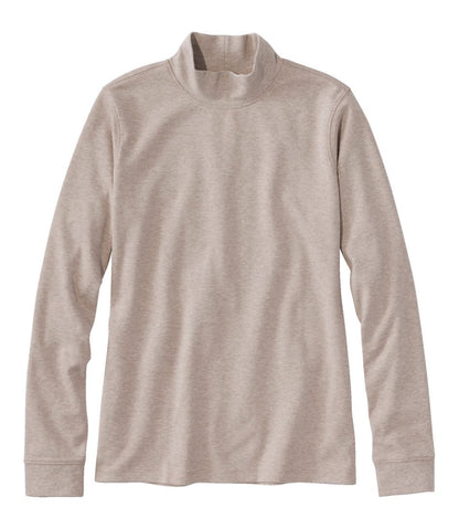 L.L.Bean | Women's L.L.Bean Interlock Mock-Turtleneck, Long-Sleeve