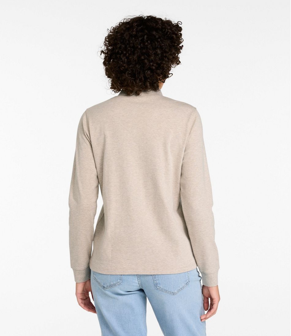 L.L.Bean | Women's L.L.Bean Interlock Mock-Turtleneck, Long-Sleeve