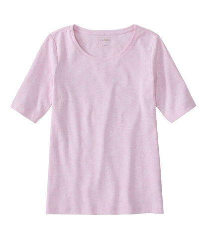 L.L.Bean | Women's L.L.Bean Jewelneck Tee, Elbow-Sleeve