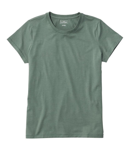 L.L.Bean | Women's Soft Stretch Supima-Blend Tee, Crewneck Short-Sleeve