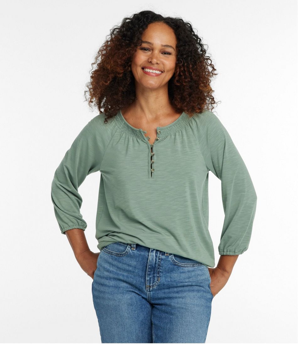 L.L.Bean | Women's Camden Hills Tee, Three-Quarter-Sleeve