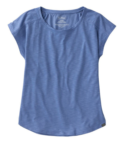 L.L.Bean | Women's Streamside Tee, Short-Sleeve Ruched Crew