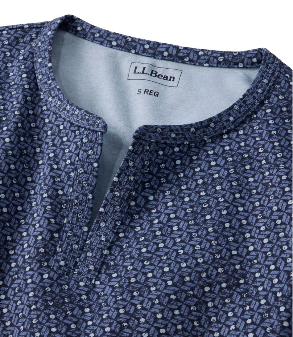 L.L.Bean | Women's L.L.Bean Tee, Three-Quarter-Sleeve Splitneck Tunic Print