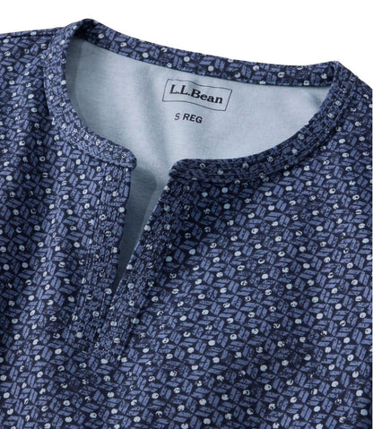 L.L.Bean | Women's L.L.Bean Tee, Three-Quarter-Sleeve Splitneck Tunic Print