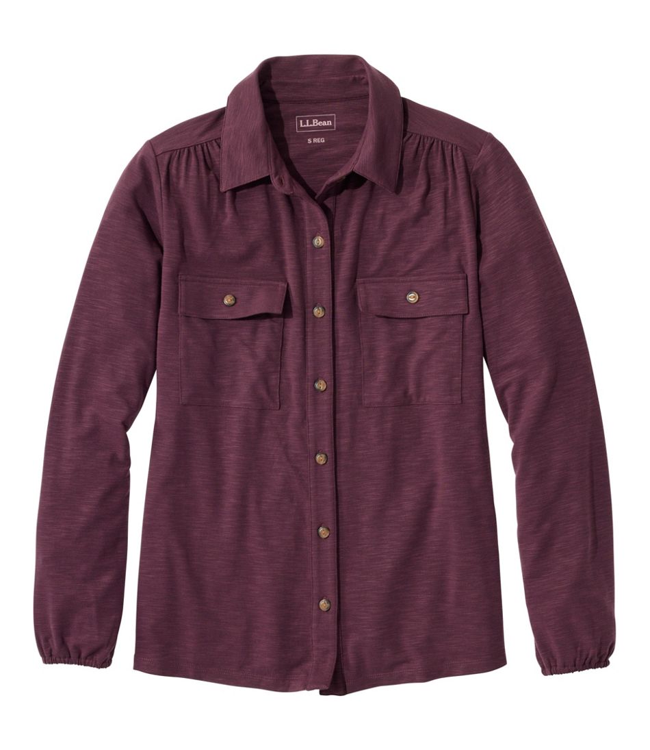 L.L.Bean | Camden Hills Tee, Button-Front Shirt