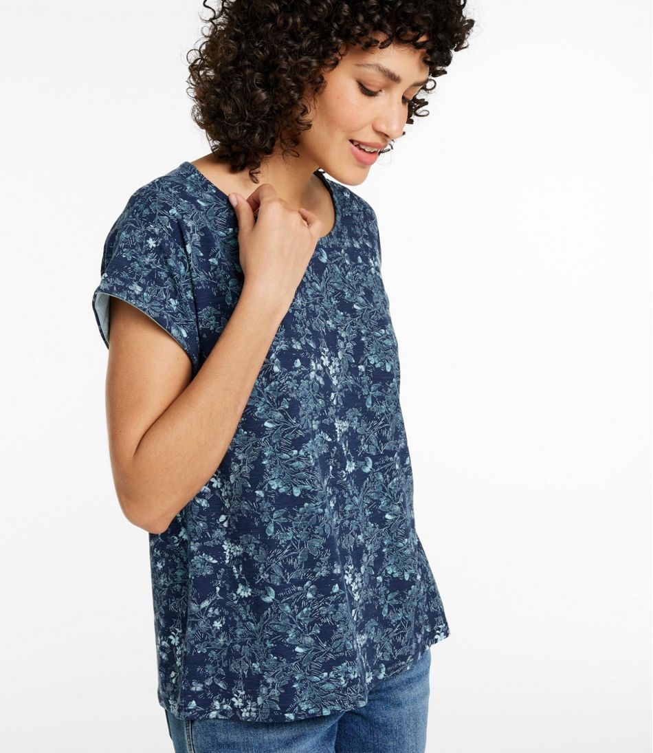 L.L.Bean | Women's Camden Hills Tee, Short-Sleeve Print