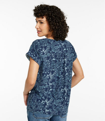 L.L.Bean | Women's Camden Hills Tee, Short-Sleeve Print