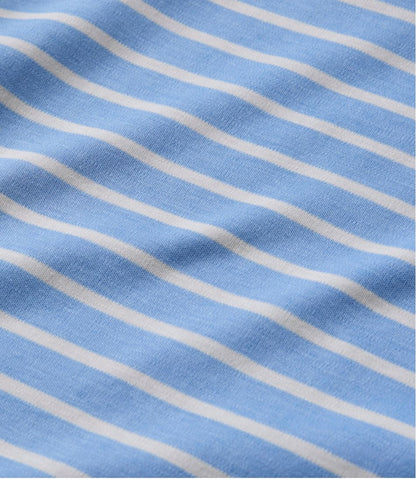 L.L.Bean | Women's Pima Cotton Tee, Elbow-Sleeve Boatneck Stripe