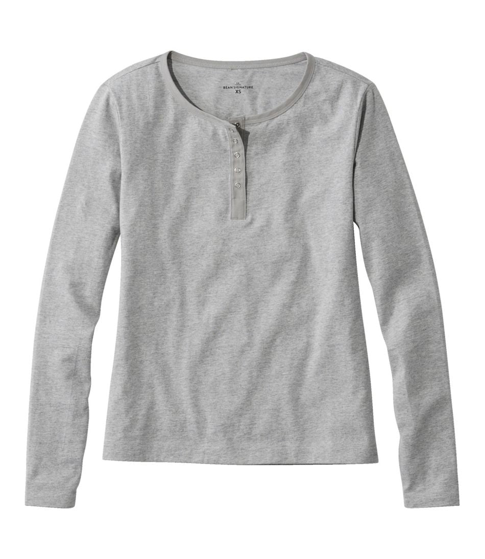 L.L.Bean | Women's Signature Rangeley Cotton Tee, Henley