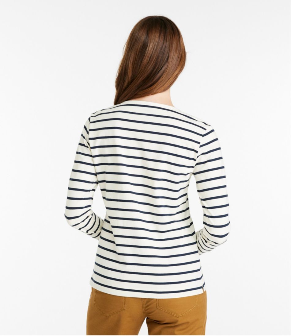 L.L.Bean | Women's Signature Rangeley Cotton Tee, Henley