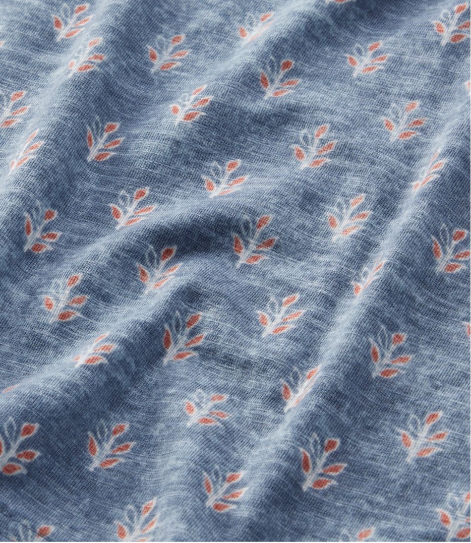 L.L.Bean | Women's Camden Hills Tee, Three-Quarter-Sleeve Print