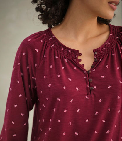 L.L.Bean | Women's Camden Hills Tee, Three-Quarter-Sleeve Print