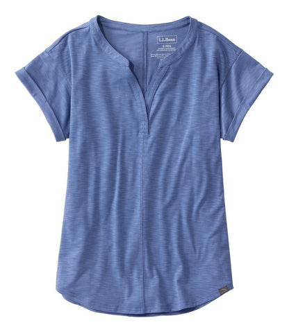L.L.Bean | Women's Streamside Tee, Short-Sleeve Splitneck