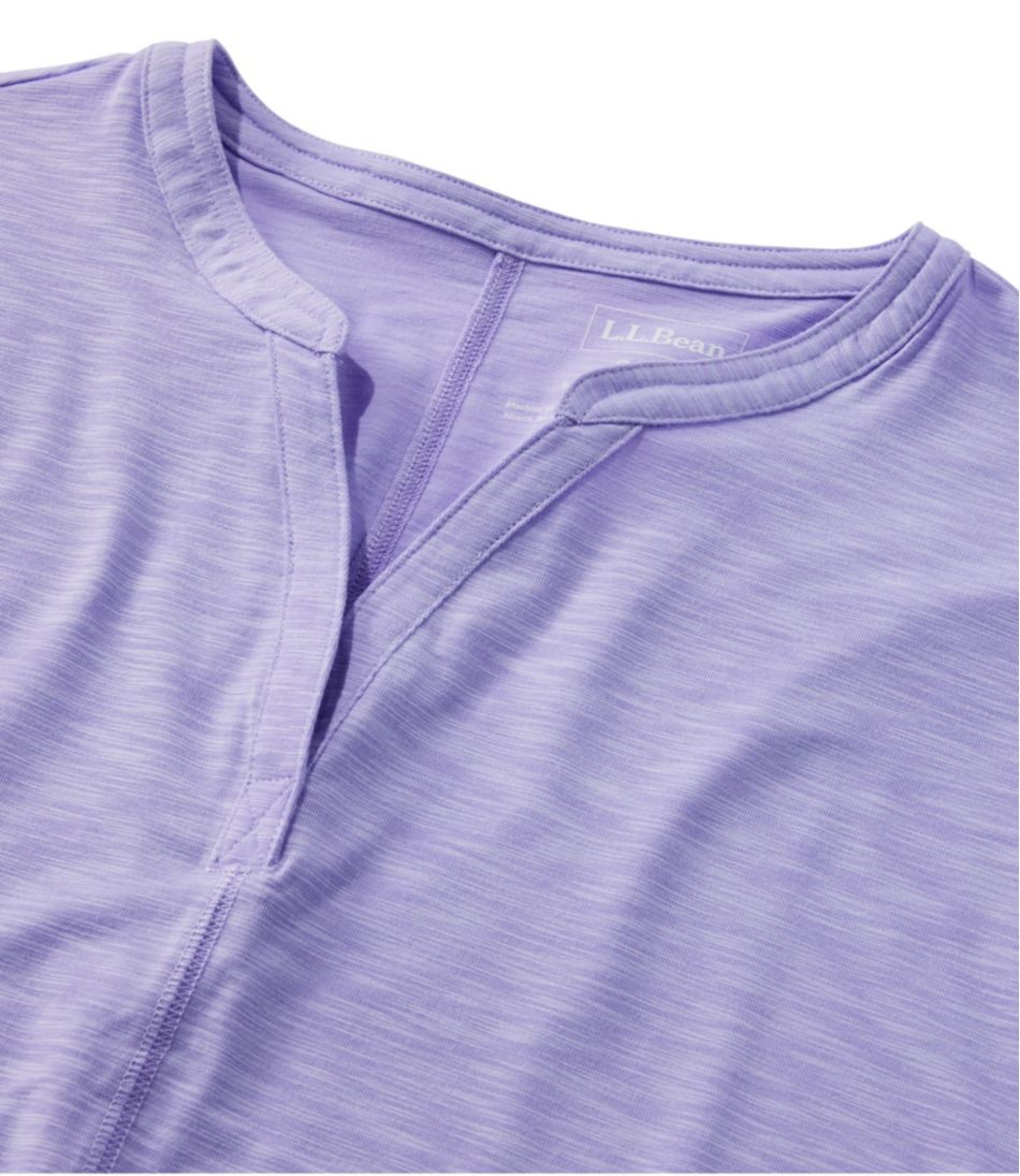 L.L.Bean | Women's Streamside Tee, Short-Sleeve Splitneck