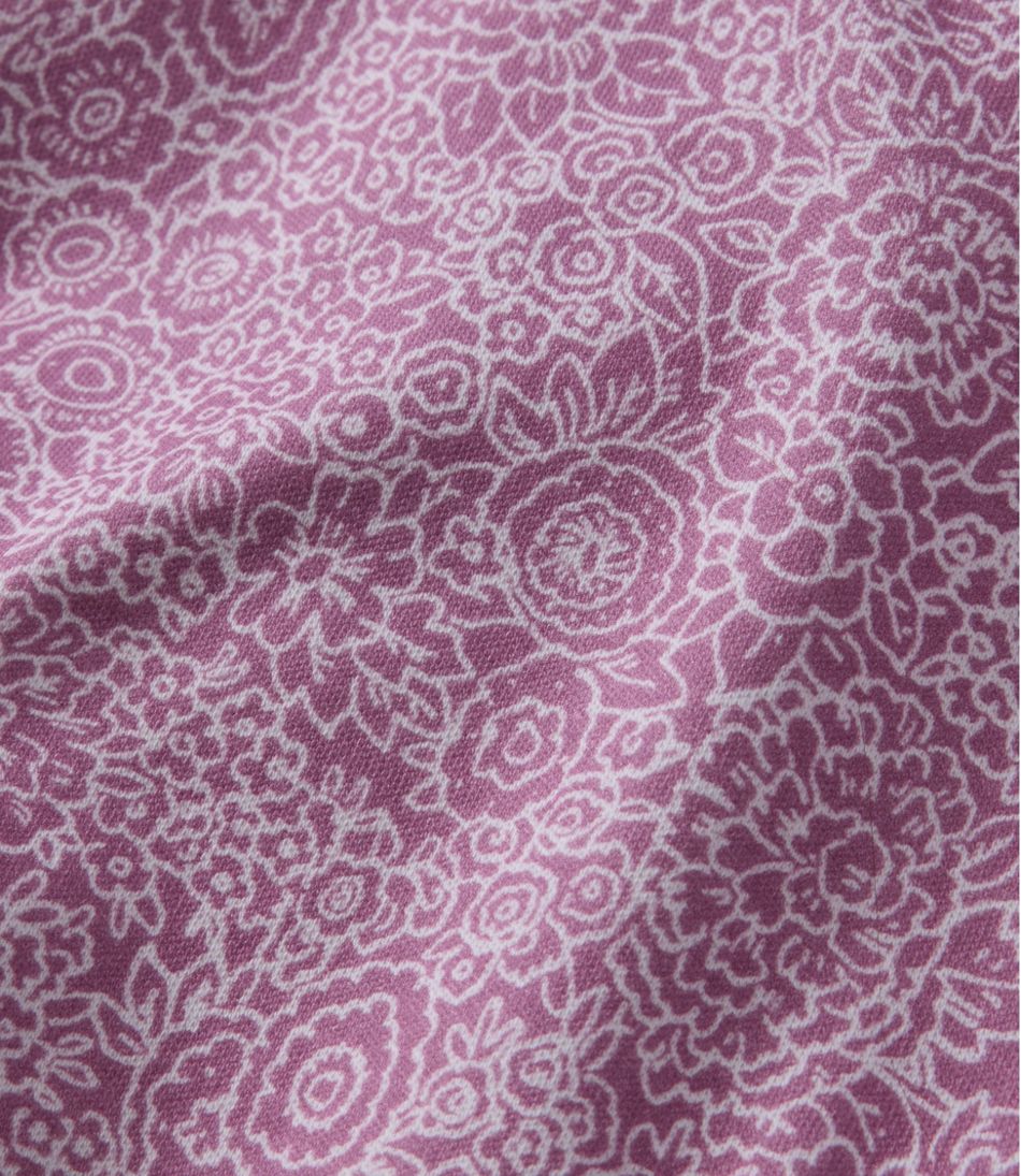 L.L.Bean | Women's L.L.Bean Tee, Short-Sleeve Notch-Neck Print