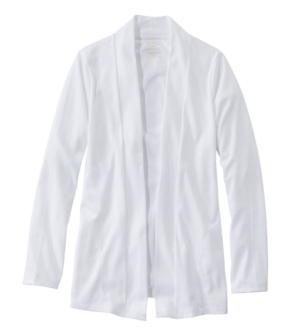 L.L.Bean | Women's Pima Cotton Open Cardigan, With Pockets