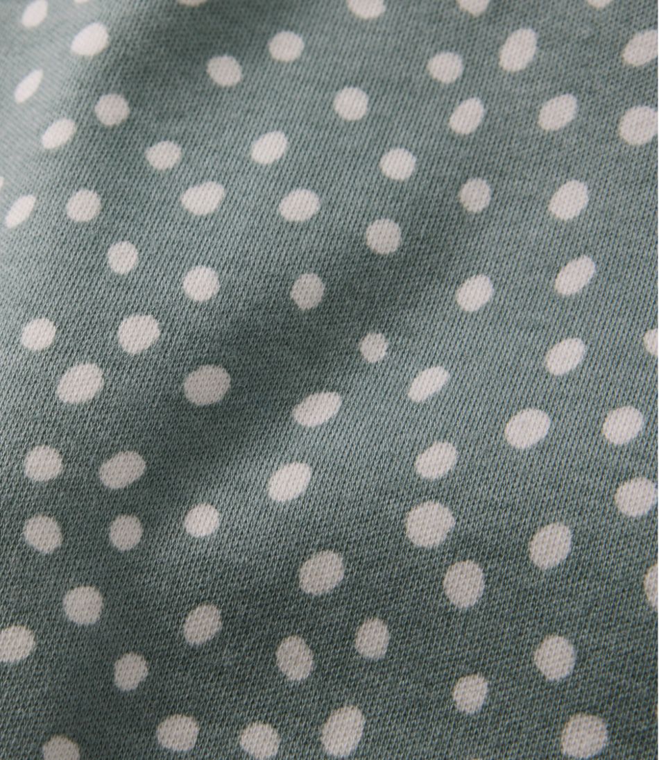 L.L.Bean | Women's L.L.Bean Jewelneck Tee, Elbow-Sleeve Print