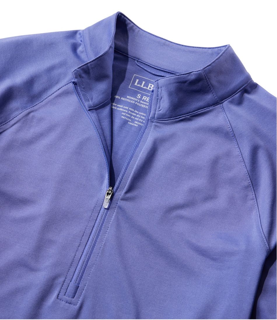 L.L.Bean | Women's Access Trail Pullover, Long-Sleeve Quarter-Zip