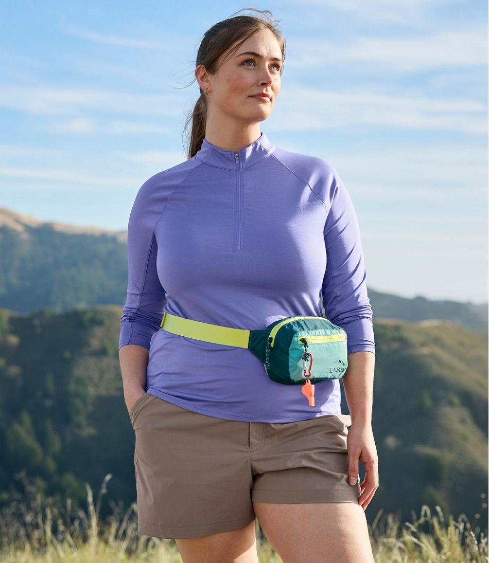 L.L.Bean | Women's Access Trail Pullover, Long-Sleeve Quarter-Zip