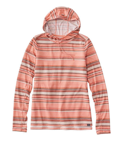 L.L.Bean | Women's Everyday SunSmart® Hooded Pullover, Long-Sleeve Stripe
