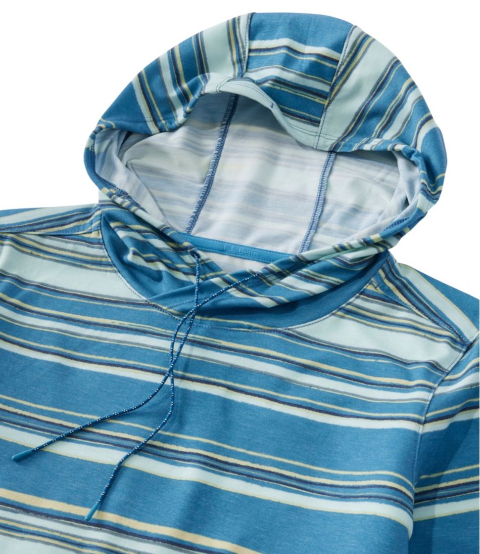 L.L.Bean | Women's Everyday SunSmart® Hooded Pullover, Long-Sleeve Stripe