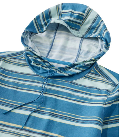 L.L.Bean | Women's Everyday SunSmart® Hooded Pullover, Long-Sleeve Stripe