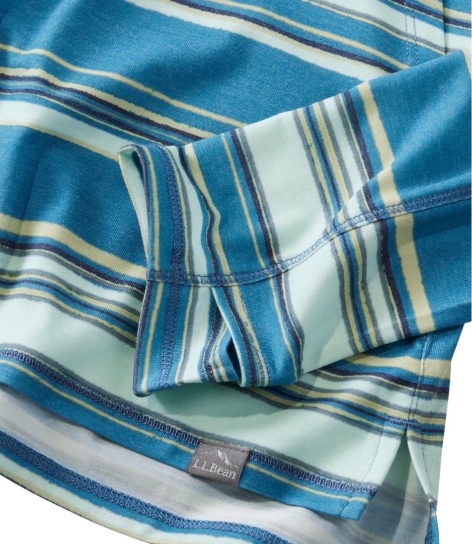 L.L.Bean | Women's Everyday SunSmart® Hooded Pullover, Long-Sleeve Stripe