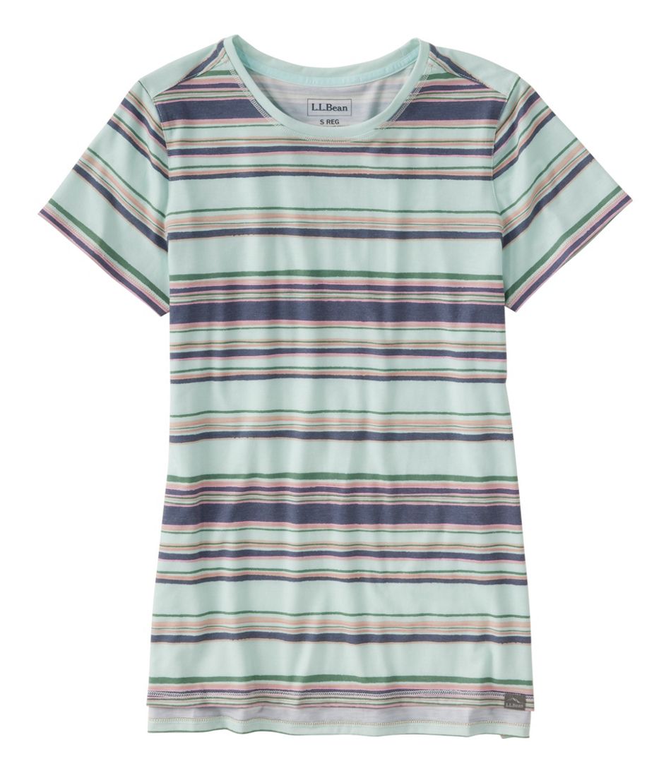 L.L.Bean | Women's Everyday SunSmart® Tee, Short-Sleeve Stripe