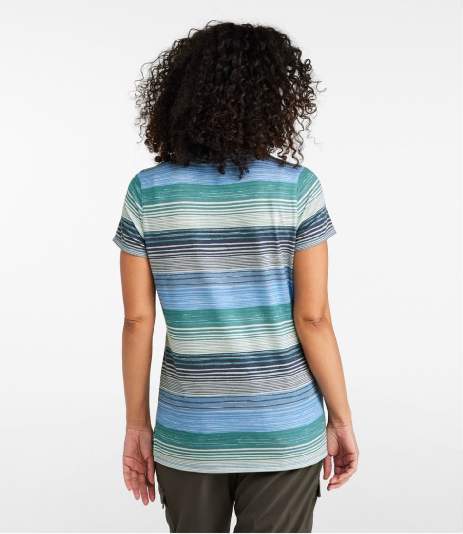 L.L.Bean | Women's Everyday SunSmart® Tee, Short-Sleeve Stripe