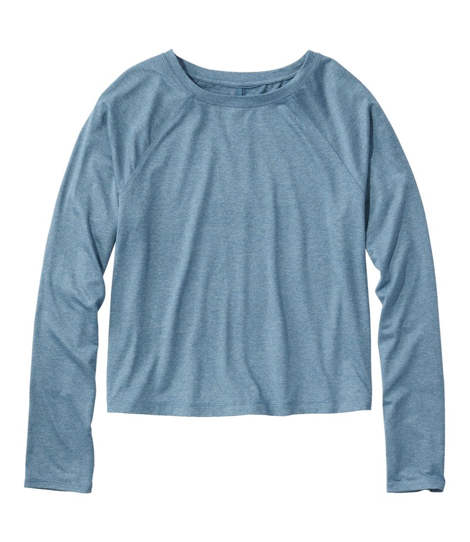 L.L.Bean | Women's Movement Essential Tee, Long-Sleeve Cropped