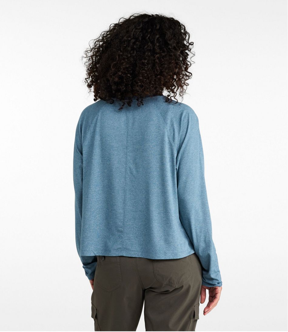 L.L.Bean | Women's Movement Essential Tee, Long-Sleeve Cropped