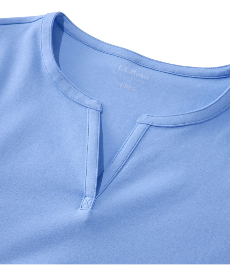 L.L.Bean | Women's L.L.Bean Tee, Short-Sleeve Notch-Neck