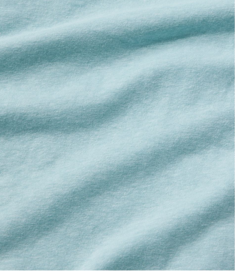 L.L.Bean | Women's Linen/Cotton Tee, Three-Quarter-Sleeve Splitneck Polo