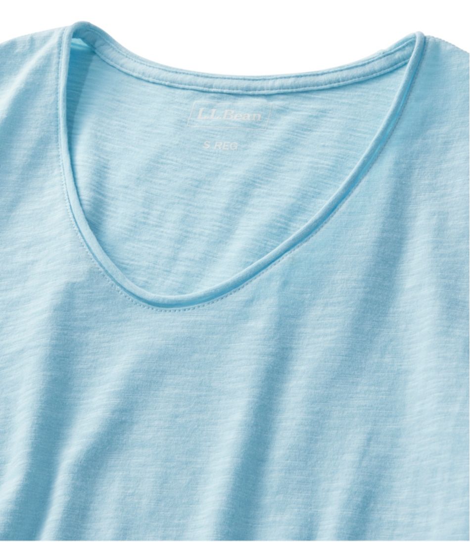 L.L.Bean | Women's Organic Cotton Tee, V-Neck Short-Sleeve