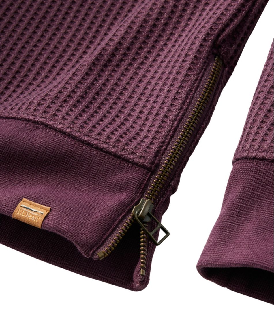 L.L.Bean | Women's Birchwood Brushed Waffle Top, Crewneck