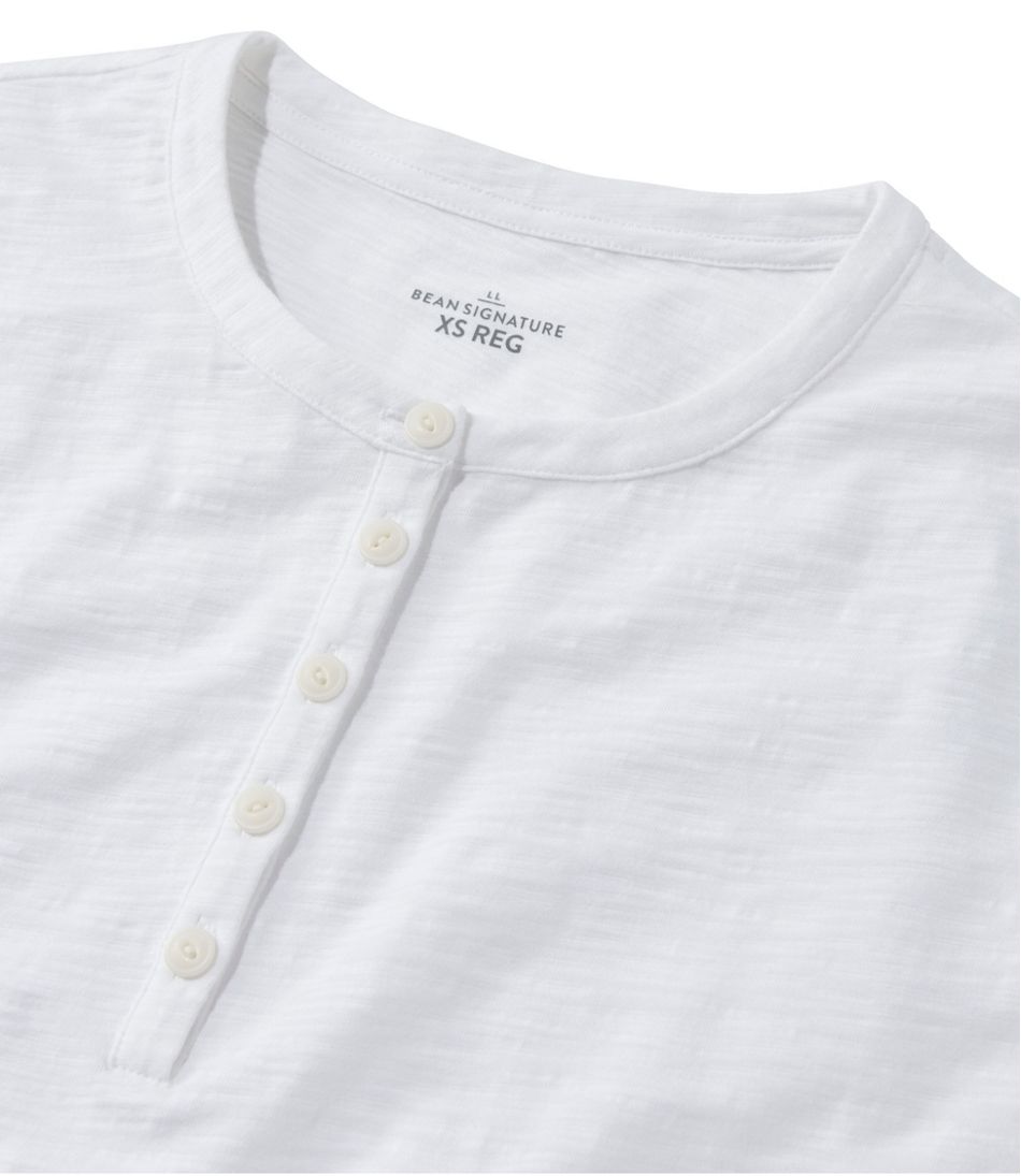 L.L.Bean | Women's Signature Slub Tee, Short-Sleeve Henley