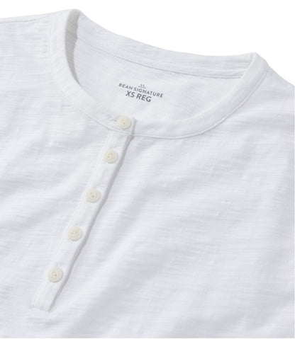 L.L.Bean | Women's Signature Slub Tee, Short-Sleeve Henley