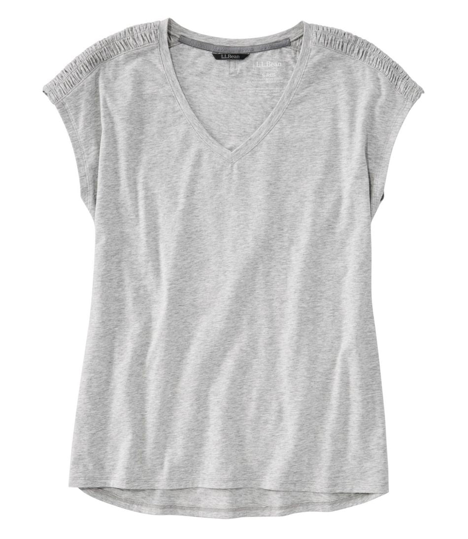 L.L.Bean | Women's Beyond Soft V-Neck Tee, Short Sleeve