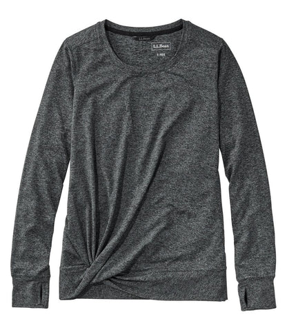 L.L.Bean | Women's VentureSoft Twist-Front Top, Long-Sleeve