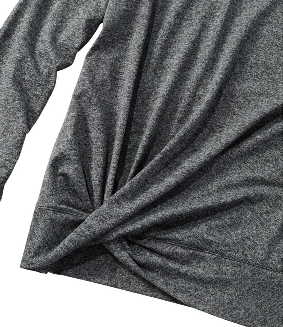 L.L.Bean | Women's VentureSoft Twist-Front Top, Long-Sleeve